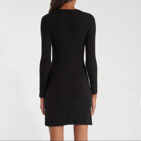 Billie the Label Jane Long Sleeve Mini Dress - small, black, NEW! - Picture 3 of 5